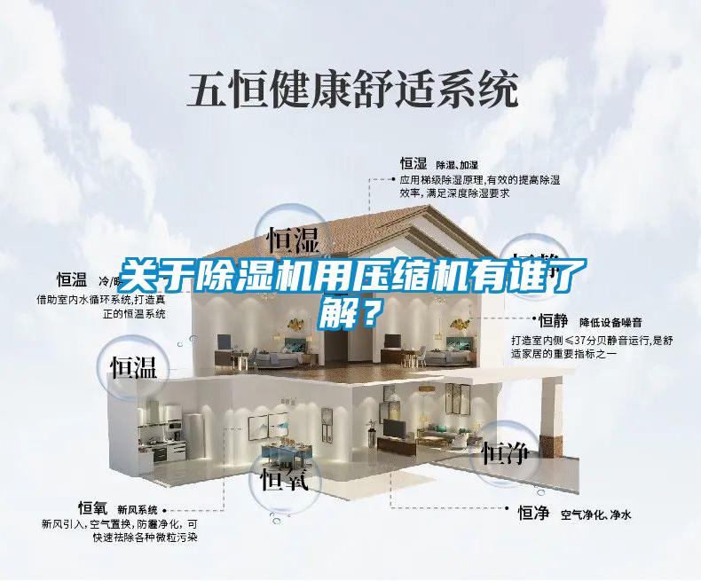 關于除濕機用壓縮機有誰了解？
