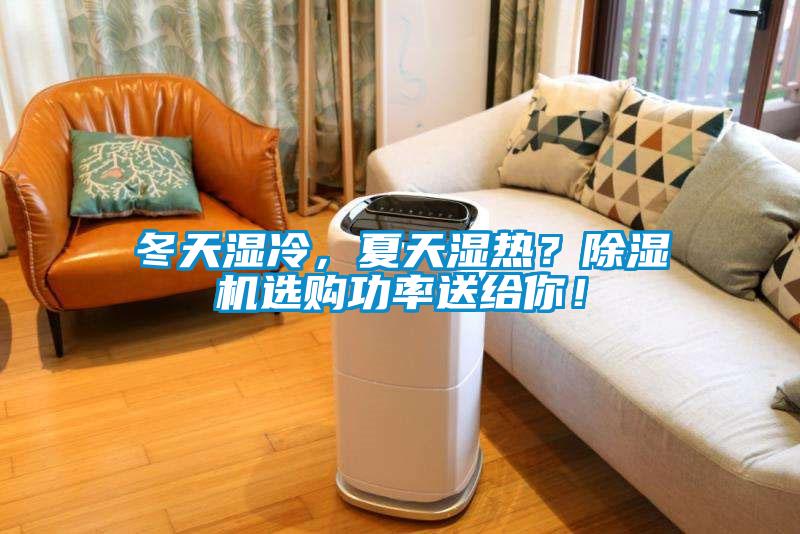 冬天濕冷，夏天濕熱？除濕機選購功率送給你！