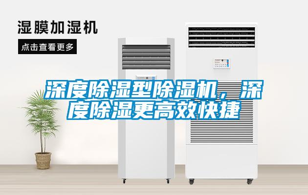 深度除濕型除濕機，深度除濕更高效快捷