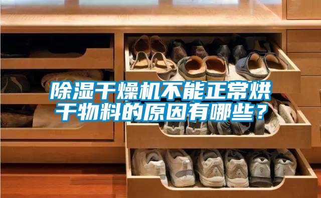 除濕干燥機(jī)不能正常烘干物料的原因有哪些?