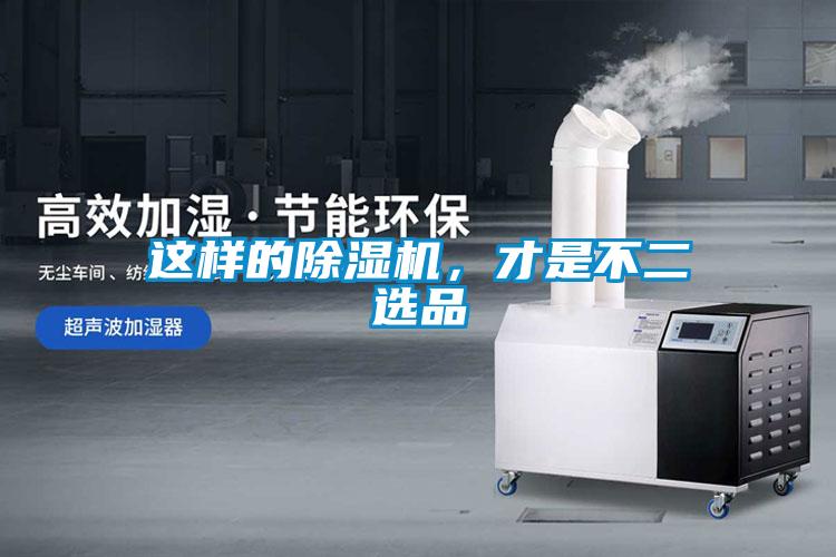 這樣的除濕機，才是不二選品