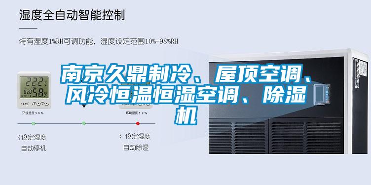 南京久鼎制冷、屋頂空調、風冷恒溫恒濕空調、除濕機