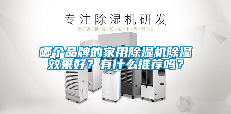 哪個品牌的家用除濕機除濕效果好？有什么推薦嗎？