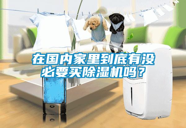 在國內家里到底有沒必要買除濕機嗎？