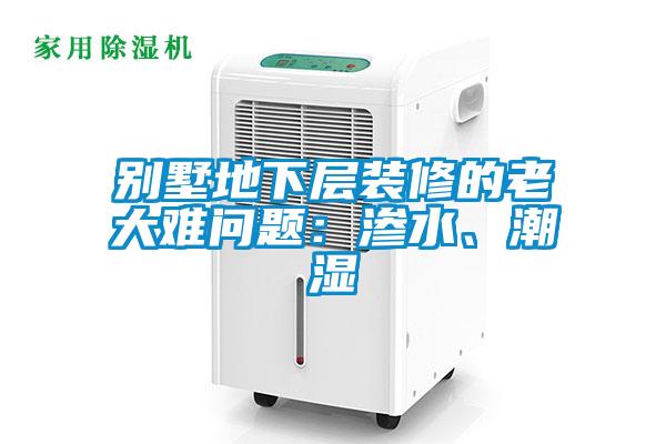 別墅地下層裝修的老大難問題：滲水、潮濕