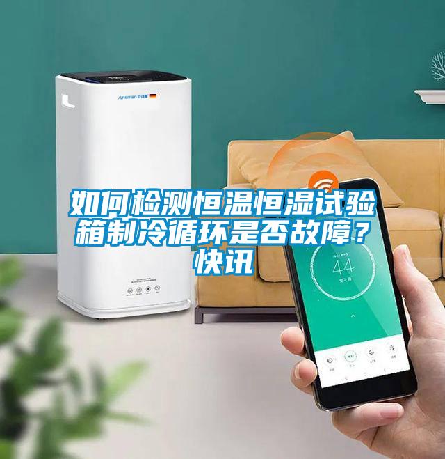 如何檢測恒溫恒濕試驗(yàn)箱制冷循環(huán)是否故障？快訊