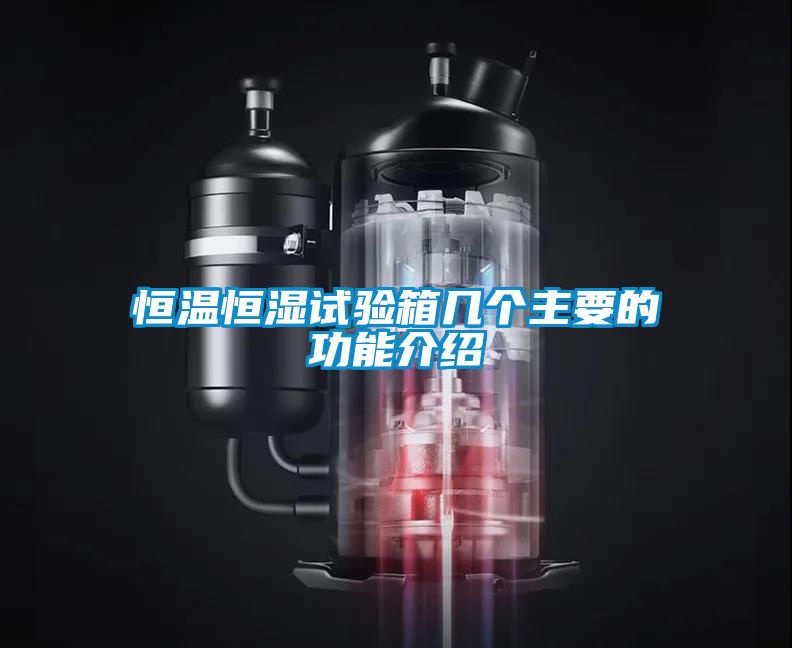 恒溫恒濕試驗(yàn)箱幾個主要的功能介紹