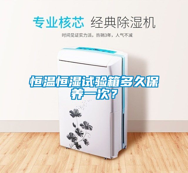 恒溫恒濕試驗箱多久保養一次？