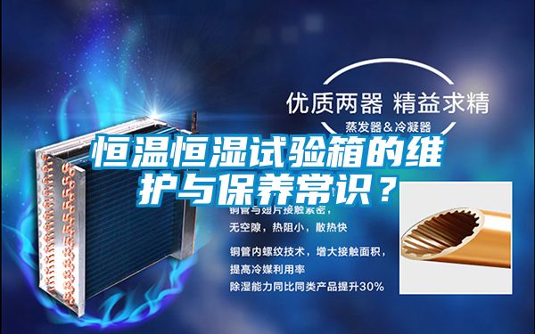 恒溫恒濕試驗(yàn)箱的維護(hù)與保養(yǎng)常識？