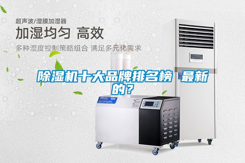 除濕機十大品牌排名榜 最新的？