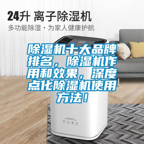 除濕機十大品牌排名，除濕機作用和效果，深度點化除濕機使用方法！