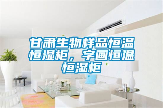 甘肅生物樣品恒溫恒濕柜，字畫恒溫恒濕柜