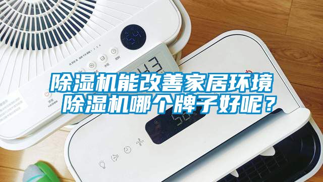 除濕機能改善家居環境 除濕機哪個牌子好呢？